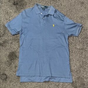 Ralph Lauren Sky Blue Polo with Yellow Emblem